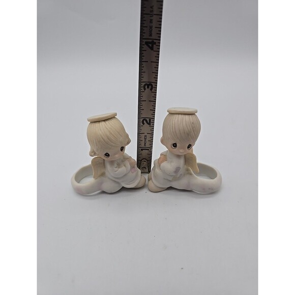Vintage Precious Moments Candle Climbers "But Love Goes On Forever" - Picture 7 of 11